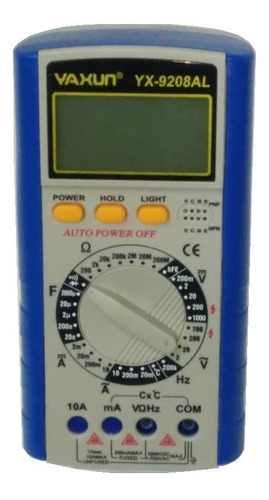 Tester Multimetro Yaxun Yx-9208al Digital Profesional Tienda