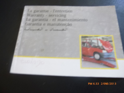 Garantia -el Mantenimiento Del Renault Twingo  1996