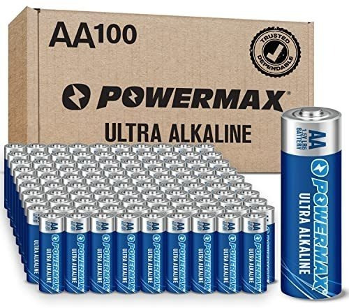 Powermax 100 Pilas Aa De Larga Duración, Batería Alcalina De