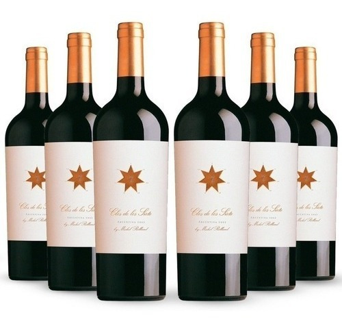 Vino Clos De Los Siete Blend De Michel Rolland Caja X6u