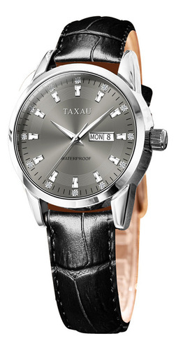 Reloj Impermeable Taxau Casual Leather Para Hombre