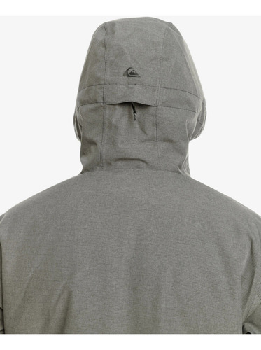 Campera Nieve Hombre Quiksilver Mission Gris Ski Snowboard M
