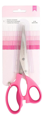 Tijeras Con Flecos Rosas De 8 Pulgadas De American Crafts
