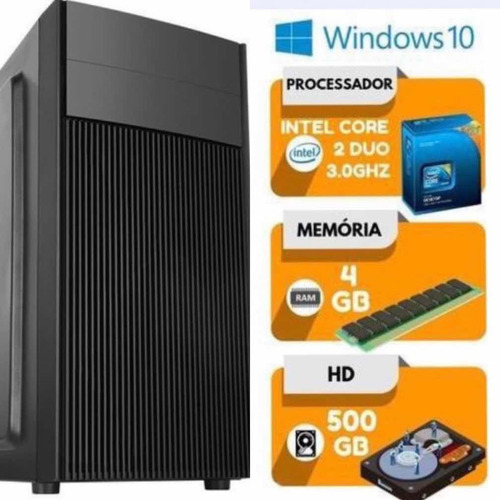 Cpu C2d 3.0 + 4gb Wifi Hd 500