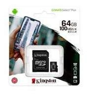 Memoria Kingston Micro Sd Canvas Select Plus 64gb Uhs-i Clas