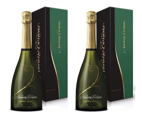 Estuche Champagne Navarro Correa Extra Brut X750cc X2 U