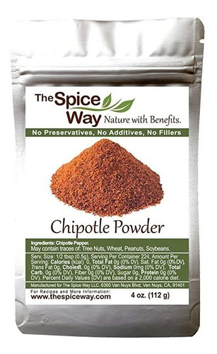 5 Piezas De The Spice Way Ground Chipotle - 4 Oz Resealable