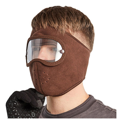 Casco Protector Facial A Prueba De Polvo Con Gafas A Prueba