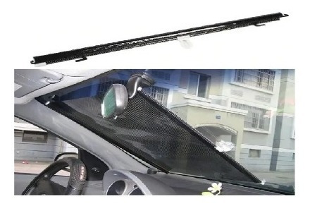 Imagen 1 de 5 de Tapa Sol Parabrisas - Cortina Enrollable Papel Ahumado Negro