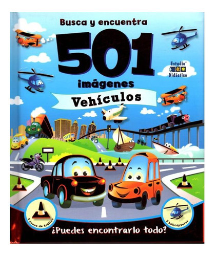 501 Imagenes Vehiculos, De Estudio Didactico. Editorial Edimat Libros, Tapa Blanda En Español