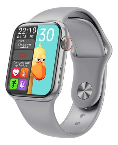 Relógio Smartwatch Hw12 Tela Infinita Notificações E Ligação Caixa Cinza