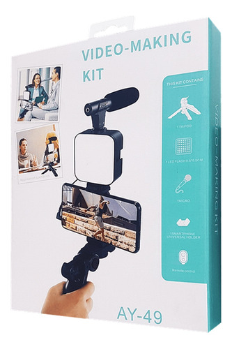 Estabilizador Trípode 6 En 1 Set Grabación Vlogger Celular