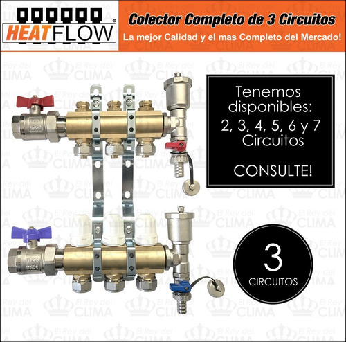 Imagen 3 de 6 de Colector De 3 Vías Super Completo Heat Flow - El Mejor -