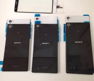 Tapa Posterior Compatible Con Sony Xperia Z4 (blanco Negro)