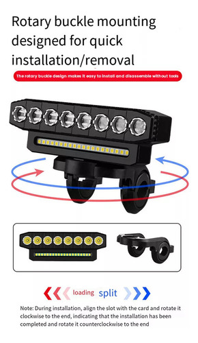 D De L Barra De Luz Led For Bicicleta Con Luz Delantera Para