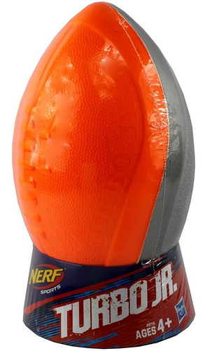 Nerf Sports Turbo Jr. Fútbol Naranja Brillante Y Titanio