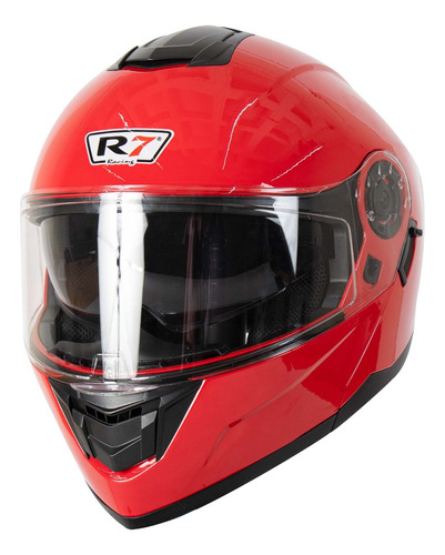 Casco Abatible R7 Racing Alfa Doble Mica Dot Rojo