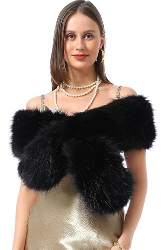 Soul Young Faux Fur - Cuello Calentador Para Mujer, Bufanda