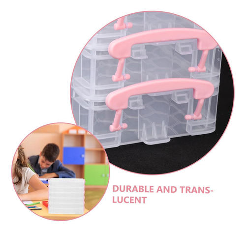 Estuche De Transporte Para Rotuladores, Caja De Hebilla Rosa