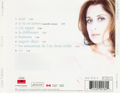 Cd Pure (lara Fabian) Estándar