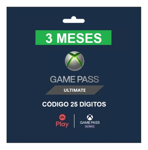 Xbox Game Pass Ultimate Assinatura 3 Meses Código Descrição