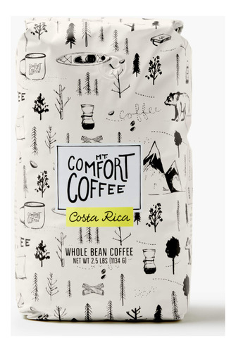 Mt. Comfort Coffee Costa Rica - Tostado Medio, Bolsa De 2.5.