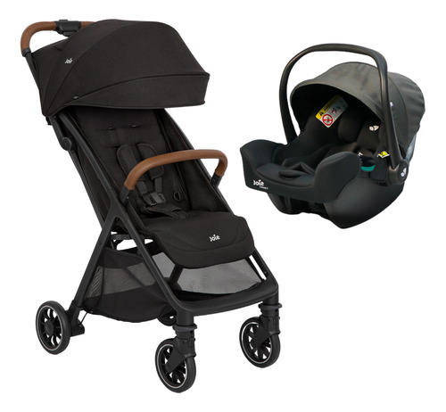 Carrinho De Bebê Joie Pact Pro 22kg Com Bebê Conforto I-snug