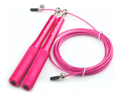 Corda De Pular Speed Rope Aço Alumínio Cross Profis. 3m Rosa