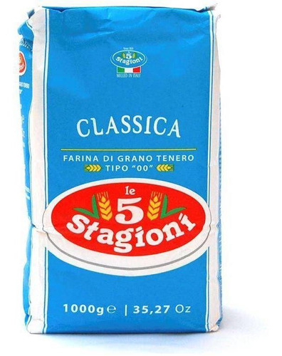 Farinha De Trigo Italiana 00 Le 5 Stagioni Classica 1kg