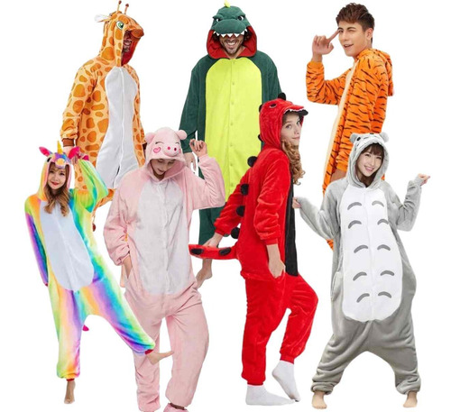 Pijama Disfraz De Polar Para Adultos Kigurumi Enterito