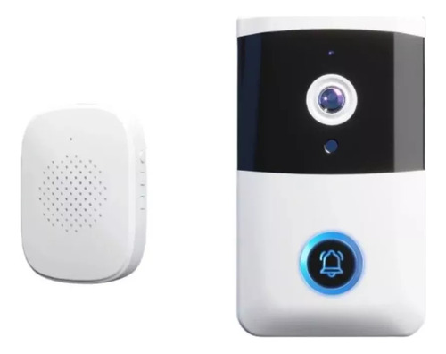 Kit De Timbre C/camara Inalámbrica Inteligente Recargable I5