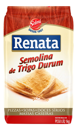 Semolina de Trigo Durum Renata Pacote 1kg