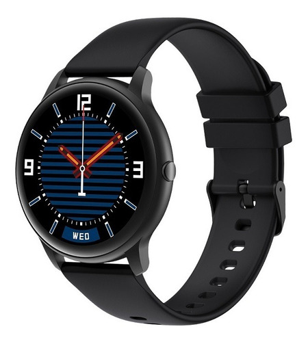 Imagen 2 de 3 de Smartwatch Imilab KW66 Smart Watch 1.28" caja 45.3mm de aleación de zinc black, malla black de silicona