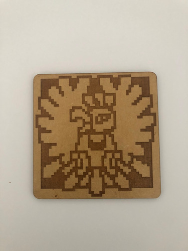 Posavaso Mdf 3mm Pokemon 8 Bits 