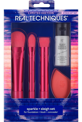 Real Techniques Kit De Esponja Y Brocha De Maquillaje Sparkl