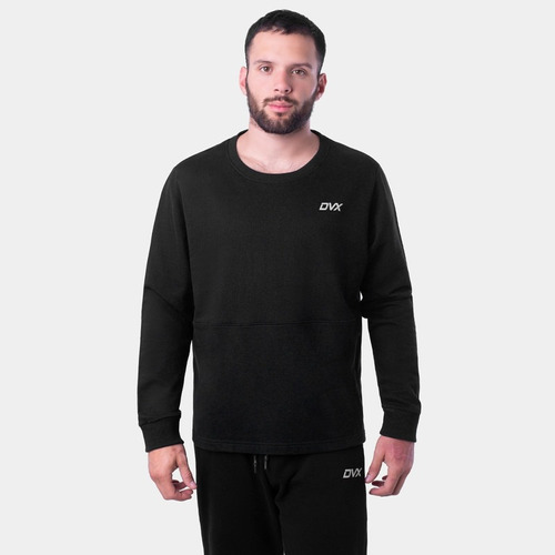 Polera French Terry Dvx Almond Negro