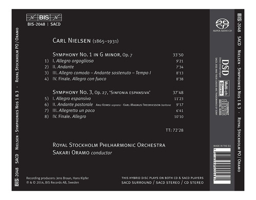 Sacd Syms 1 And 3 - Nielsen, Carl