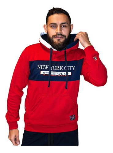 Buzo Algodón Hombre Capota Hoodie Compatible Con Abercrombie