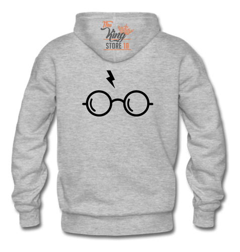 Poleron Cierre + Taza, Lentes Harry Potter, Magia, Rayo, Peliculas, Libros / The King Store