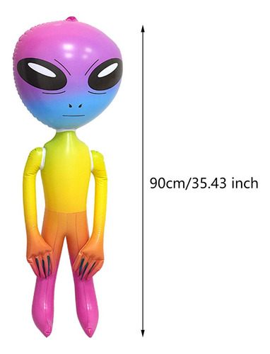 Juguetes Inflables Alienígenas Inflable Globo Colorido 90cm