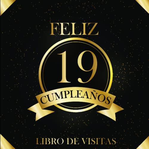 Feliz 19 Cumpleaños Libro De Visitas Regalo Para Niñas Y Niñ