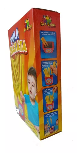 Jogo Infantil Puxe a Batatinha Frita Brinquedo Divertido Pula Batata  Colorido Dican