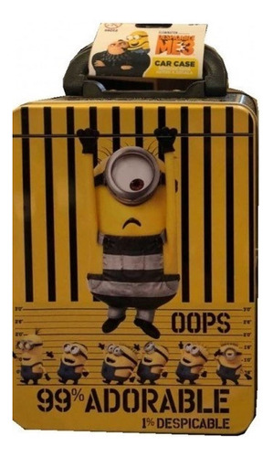 Minions - Lata Porta Objetos Amarillo Y Negro Dscc2