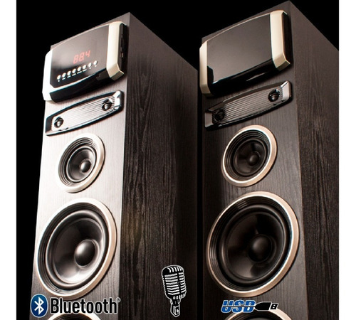 Dos Columnas Inalámbrica Potenc Black Tower Ar5500 Noga 240w