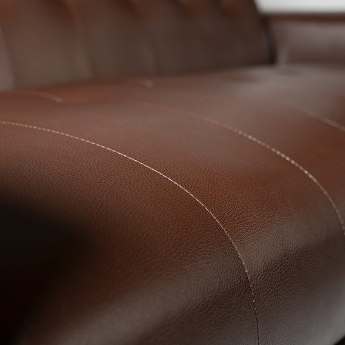 Sofa Dos Cuerpos Ecocuero Chocolate