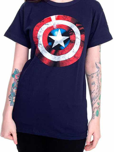 Camiseta Geek Escudo Capitão América