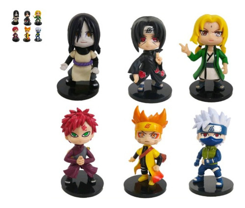 Figuras Naruto Pack Completo X 6 Unidades