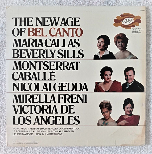 Maria Callas Montserrat Caballe Lp The New Age Of Bel Canto (Usado)