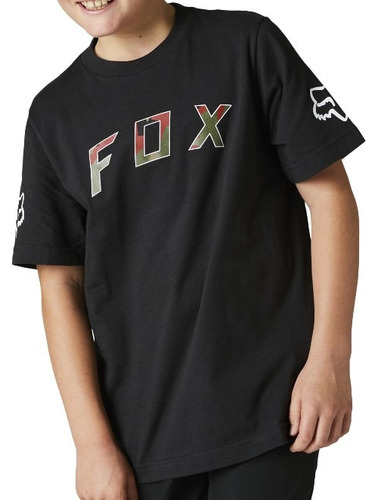 Remera Niño Bnkr Camuflada Motocross Atv Fox Head Juri 