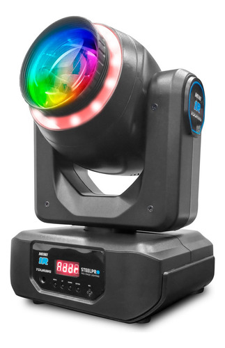 Par de luces robóticas 120W Mini 1 R touring prisma rotatorio 18 caras efecto Rainbow disco 8 colores / 7 colores Aro SMD / 8 Gobos Metalicos 2 Dicroicos DMX512 / 12 Y 14 CANALES Steelpro